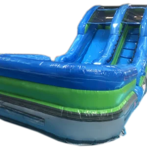 12ft Blue Green Marble Water Slide – Commercial Grade Inflatable Slide for Rentals