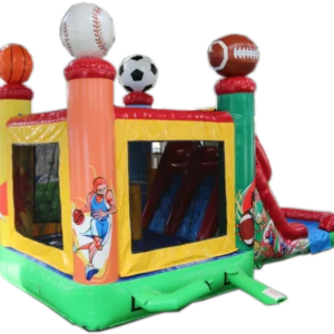 28' All Star Sports Commercial Wet or Dry Inflatable Bounce House Water Slide Combo
