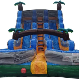 18ft Double Jungle Drop Water Slide – Commercial Dual Lane Inflatable Water Slide for Rentals & Events
